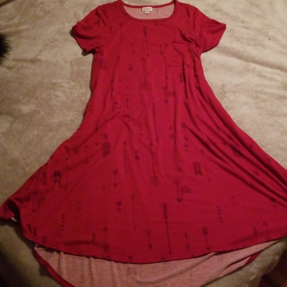Lularoe red arrow carly BNWOT